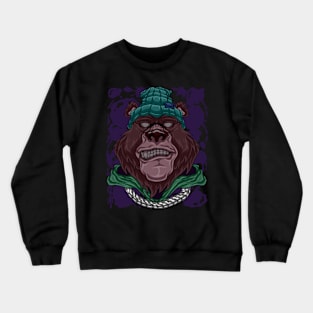 Fashion Bear street art Crewneck Sweatshirt